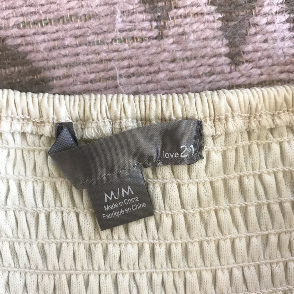 NWT Cream Ruffle Dress - Picture 3 of 4